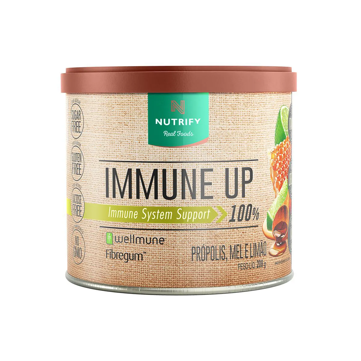 Immune Up Wellmune Propólis, Mel e Limão Nutrify 200g