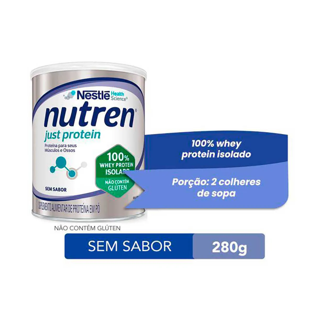 Suplemento Alimentar Nutren Just Protein Sem Sabor 280g