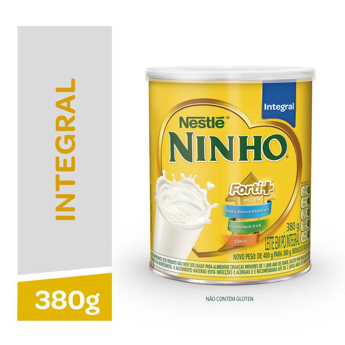 Leite em Pó Integral Ninho Nestlé a partir de 1 ano 380g 