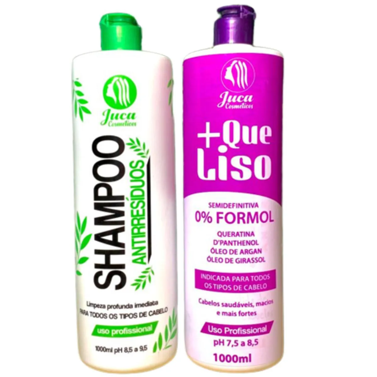 KIT Progressiva Matizadora + Que Liso Sem Formol Juca 1L