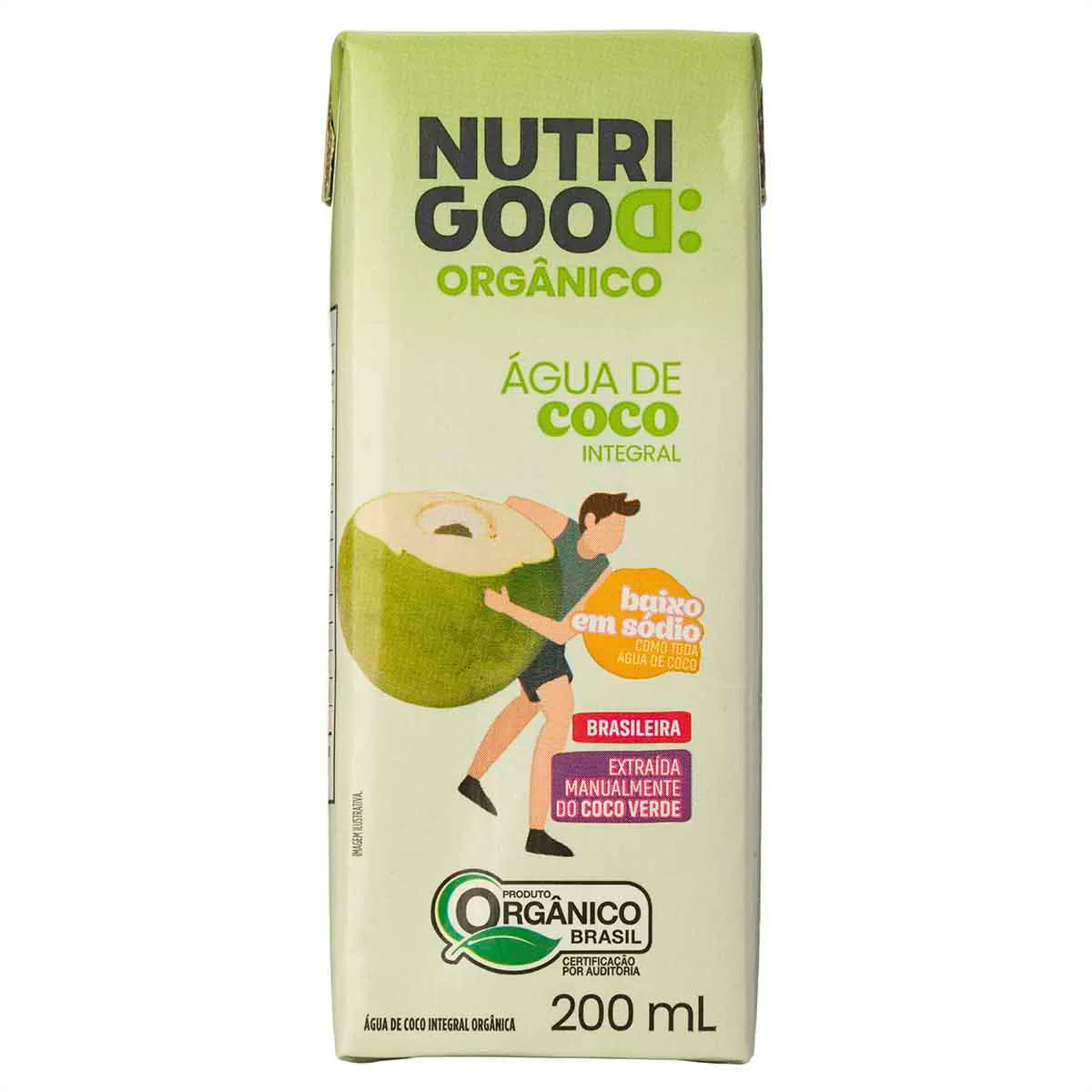 Água de Coco Integral Nutrigood Orgânico 200ml