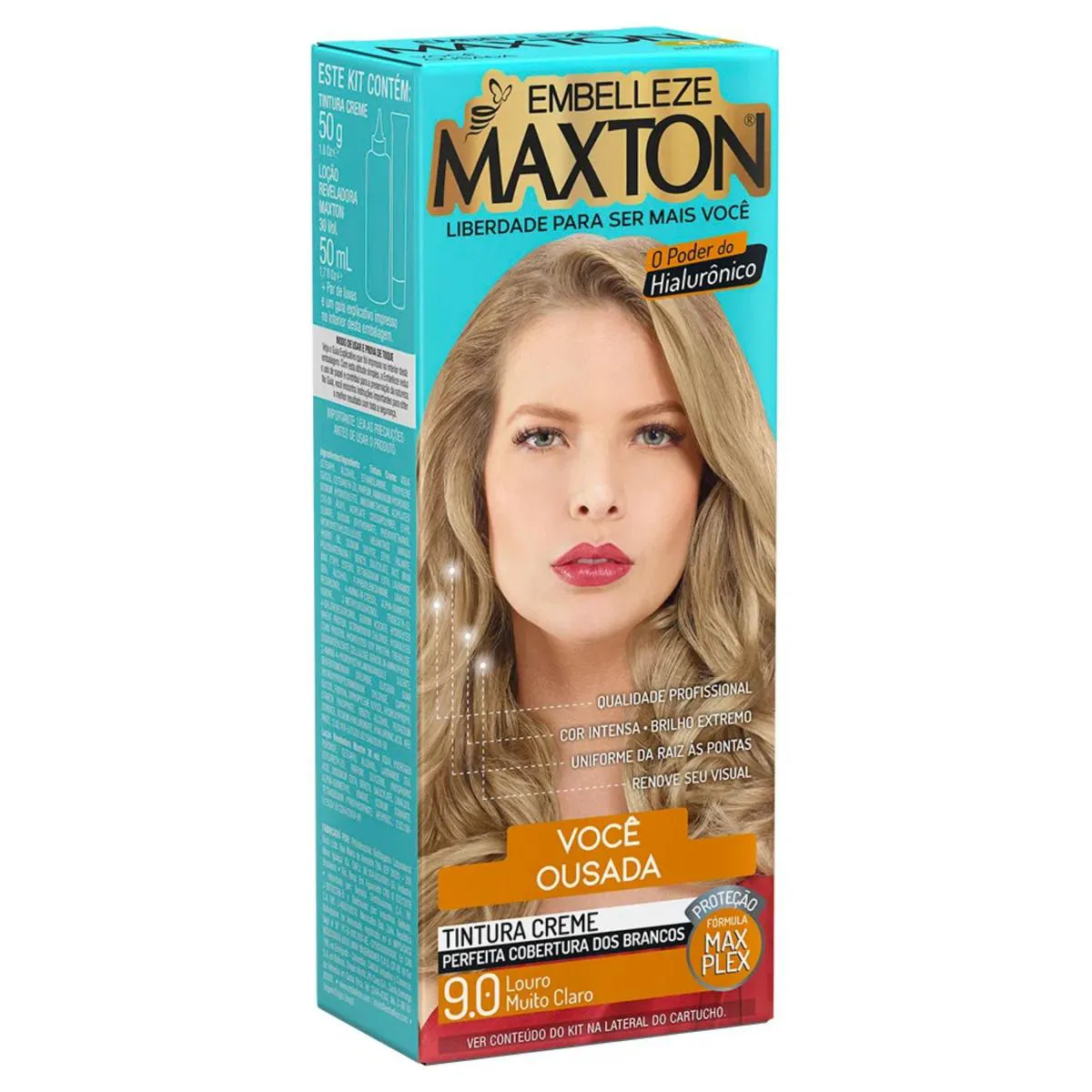 TINTURA MAXTON 9.0 LOURO MUITO CLARO