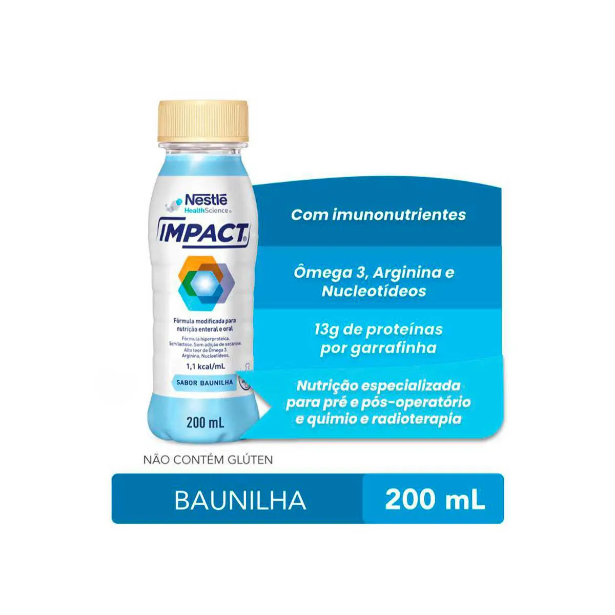 Suplemento Alimentar Nestlé Impact Baunilha 200ml