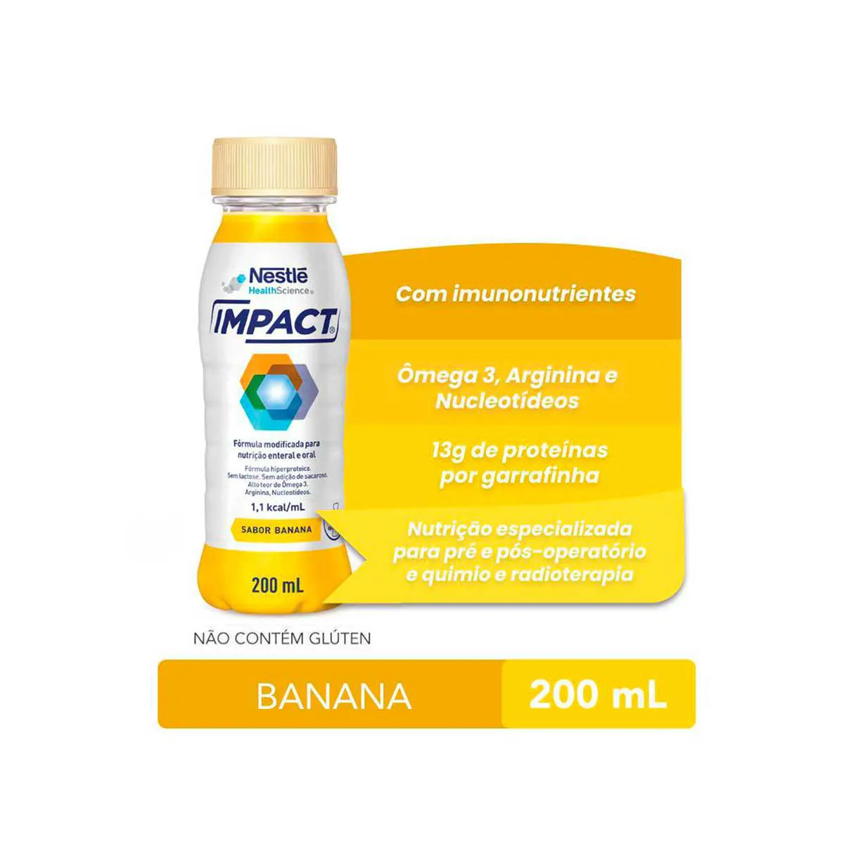 Suplemento Alimentar Nestlé Impact Banana 200ml