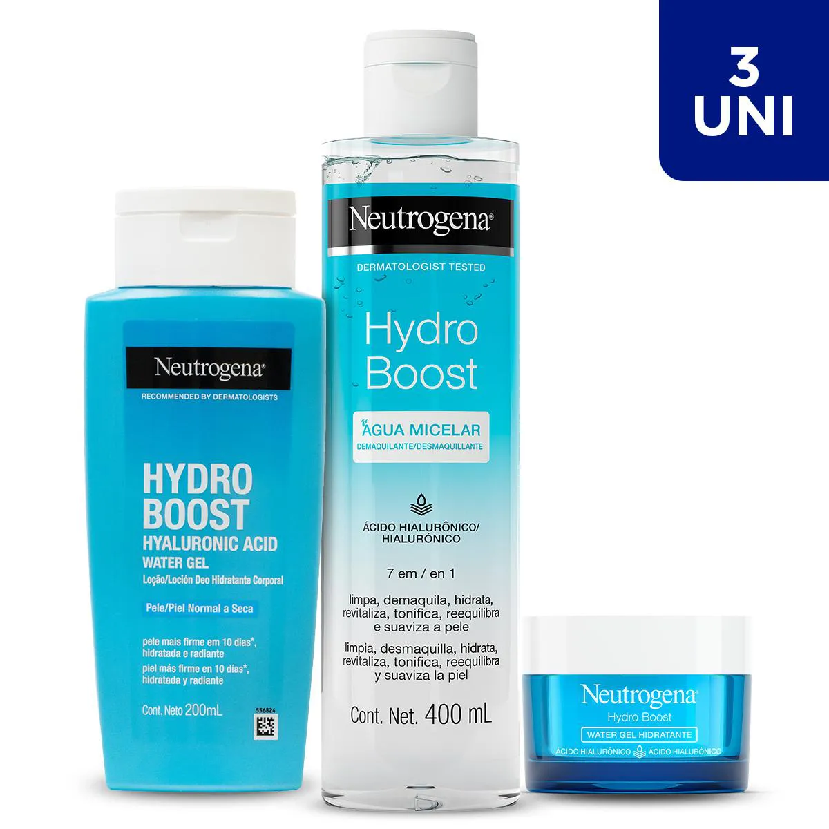 Kit Neutrogena Hydro Boot Hitratante + Àgua Micelar