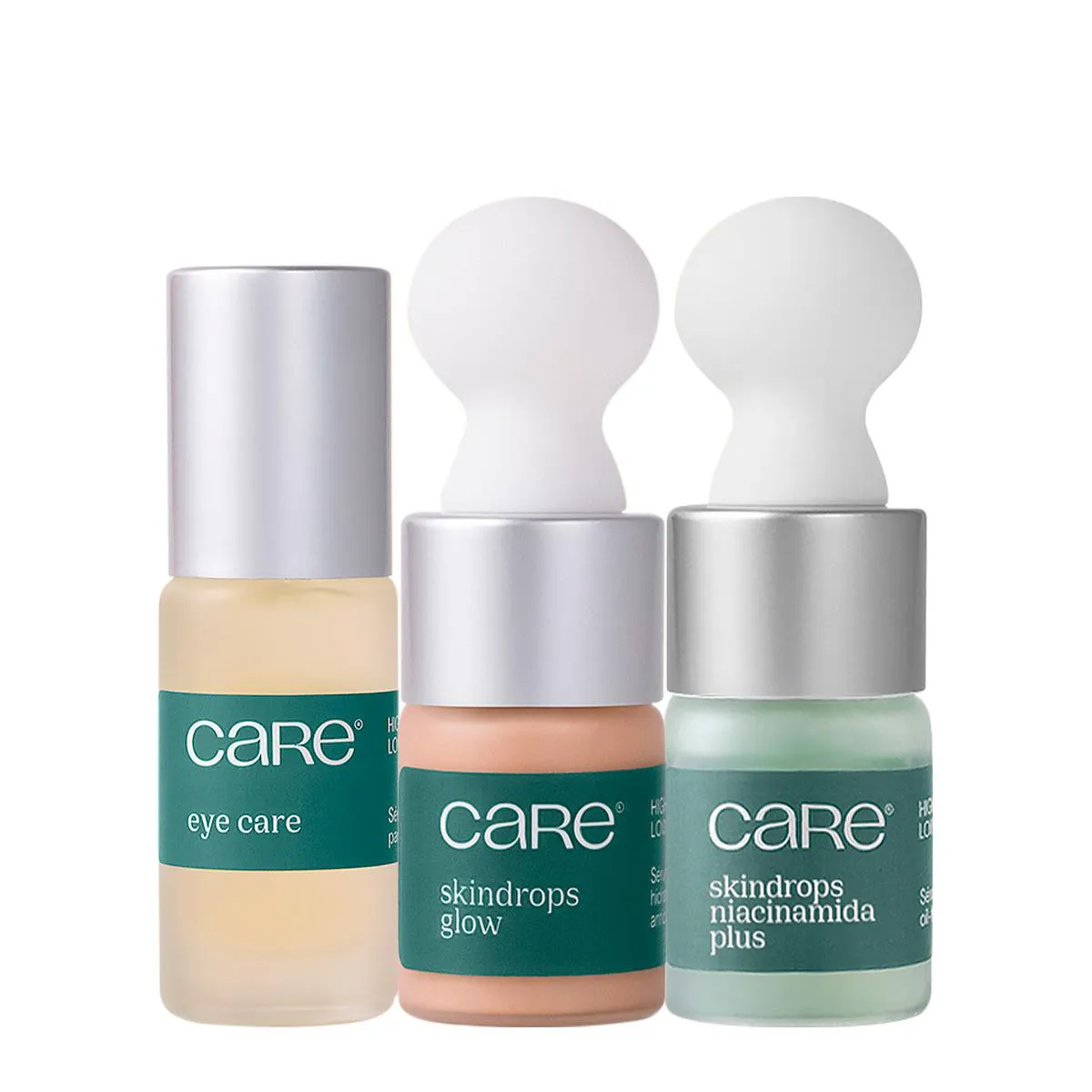 Care Natural Beauty Skindrops Glow Niacinamida e Eye Sérum Mini (3 produtos)