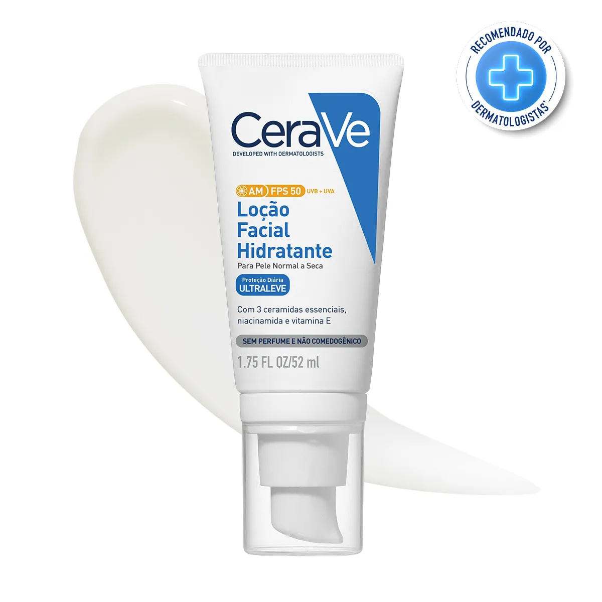 Loção Hidratante Facial CeraVe AM FPS 50 52ml