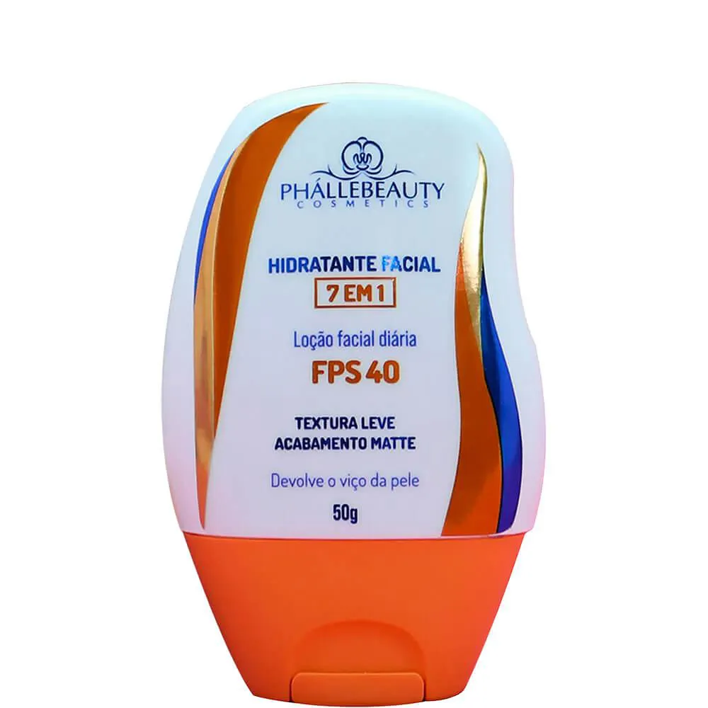 Phállebeauty - Loção Hidratante Facial 7 em 1 Filtro Solar 50g