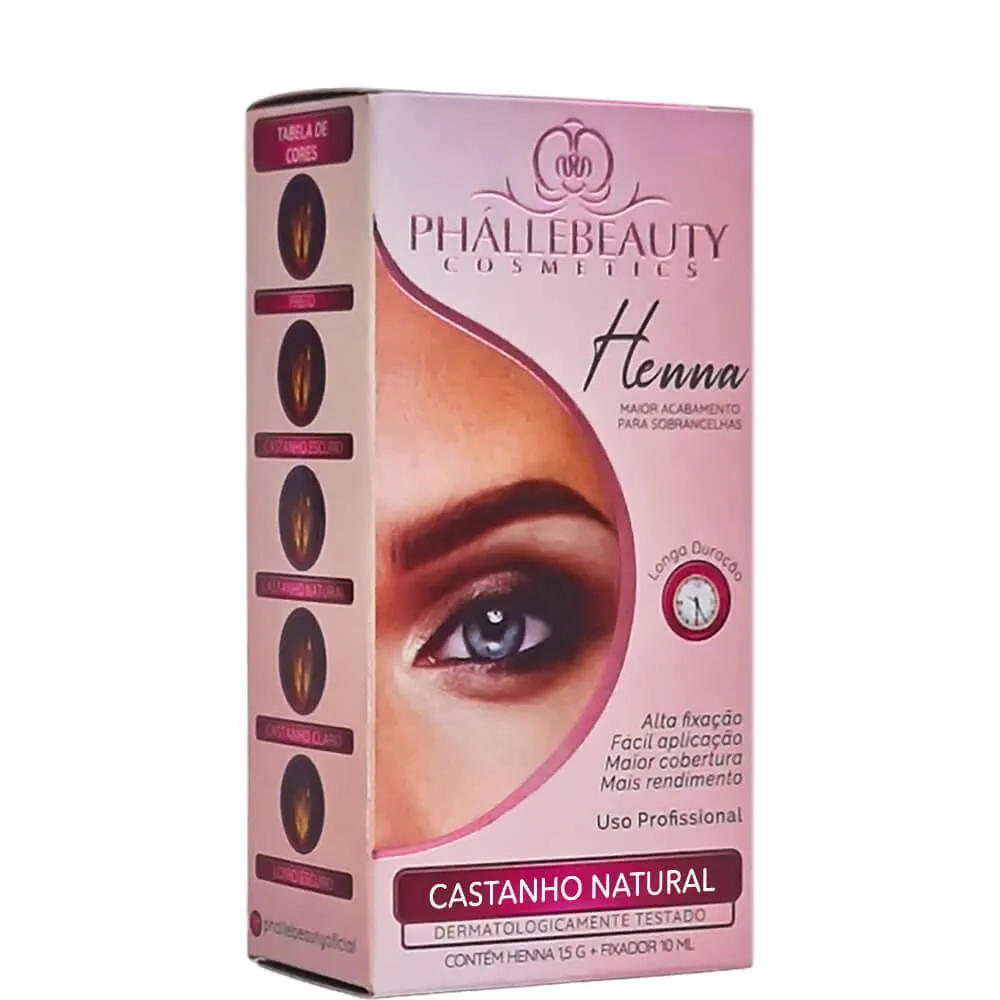 Phállebeauty - Henna Acabamento para Sobrancelhas Castanho Natural