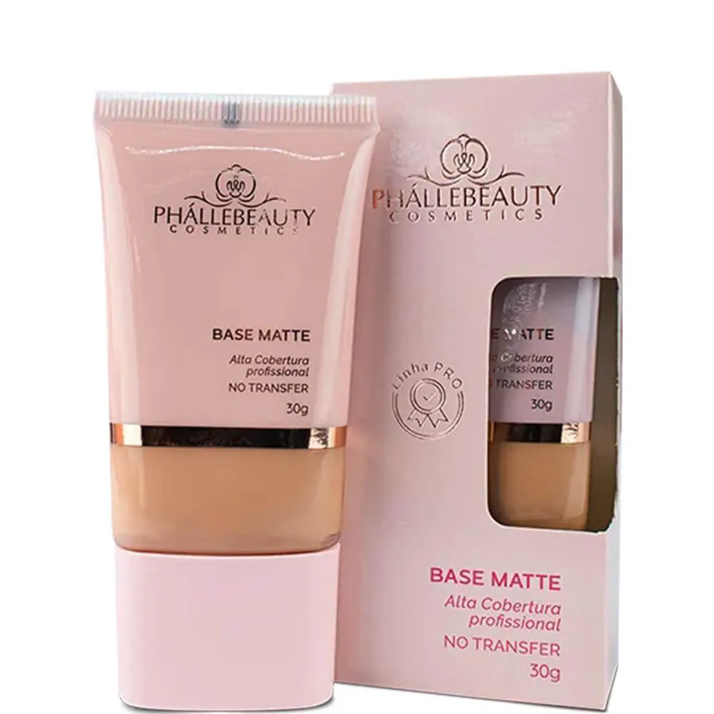 Phállebeauty - Base Matte Alta Cobertura Longa Duração Cor 06 30g