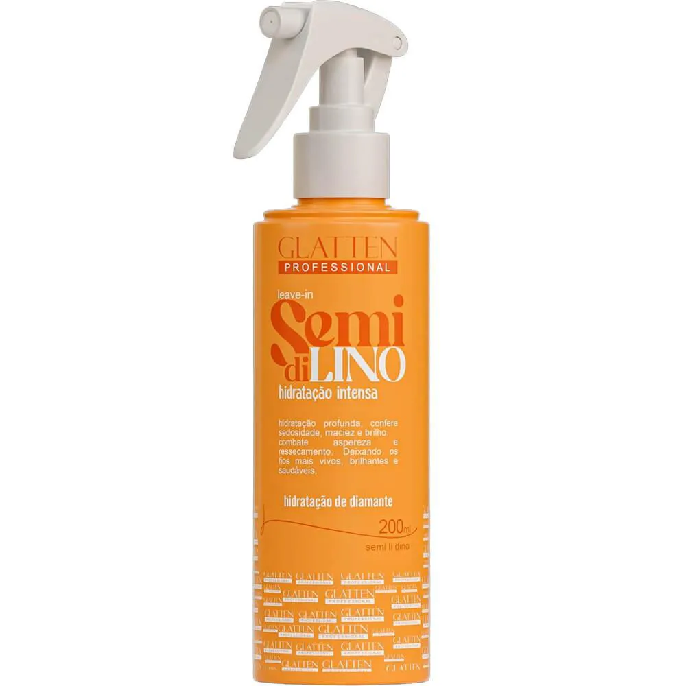 Glatten Semi Di Lino - Leave-in Hidratação de Diamante 200ml