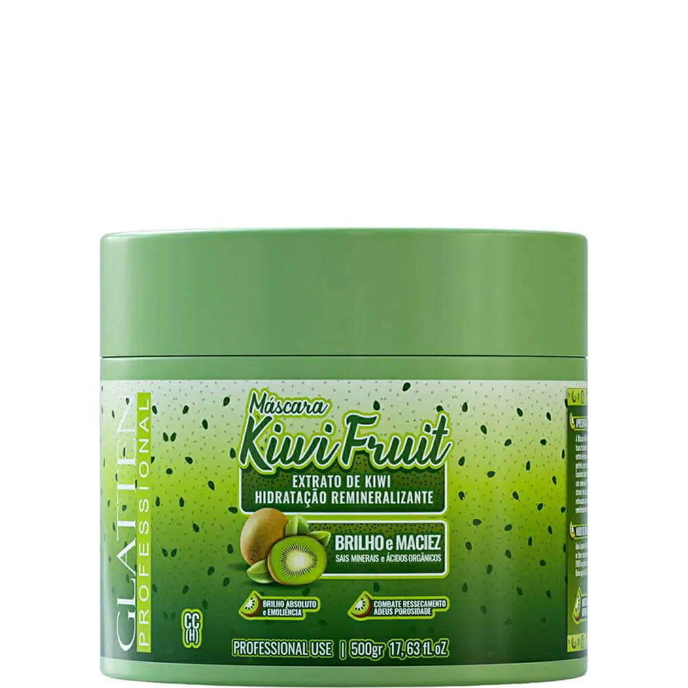 Glatten Kiwi Fruit - Máscara Hidratação Remineralizante 500g