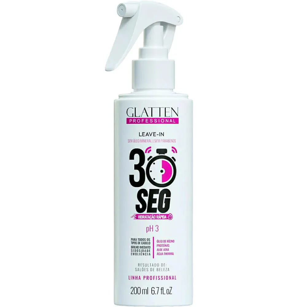 Glatten 30 Segundos - Leave-in Hidratação Rápida 200ml