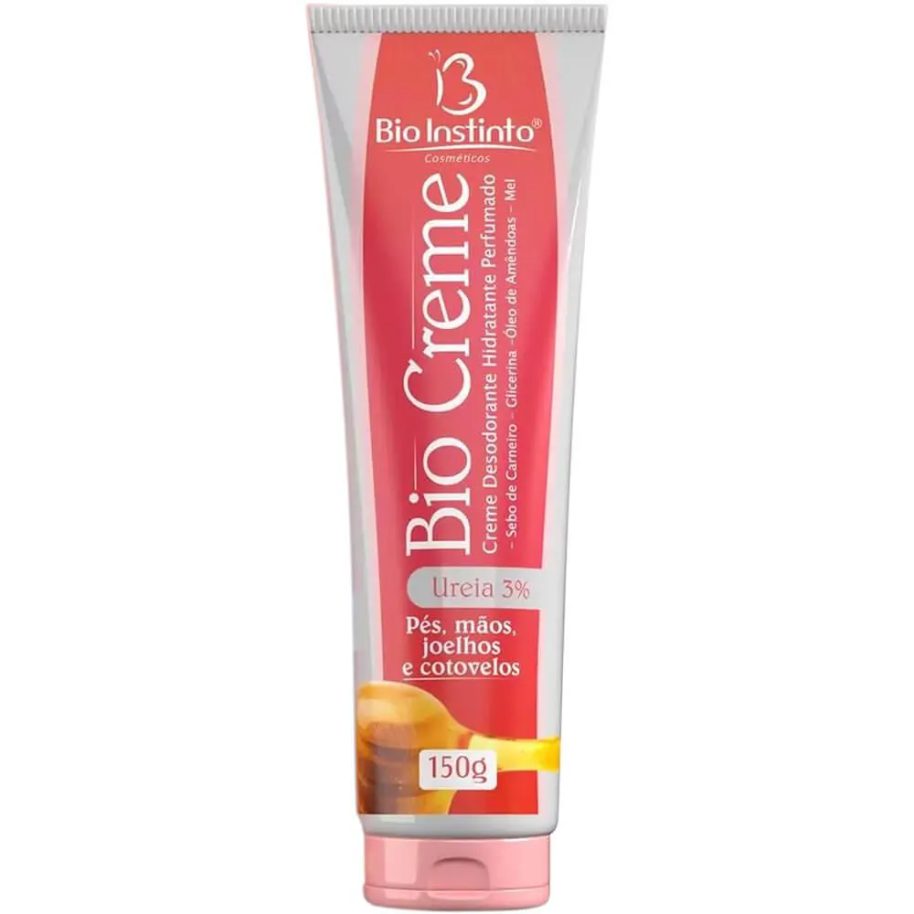 Bio Instinto Biocreme - Creme Desodorante e Hidratante Pés e Mãos Ureia 150g