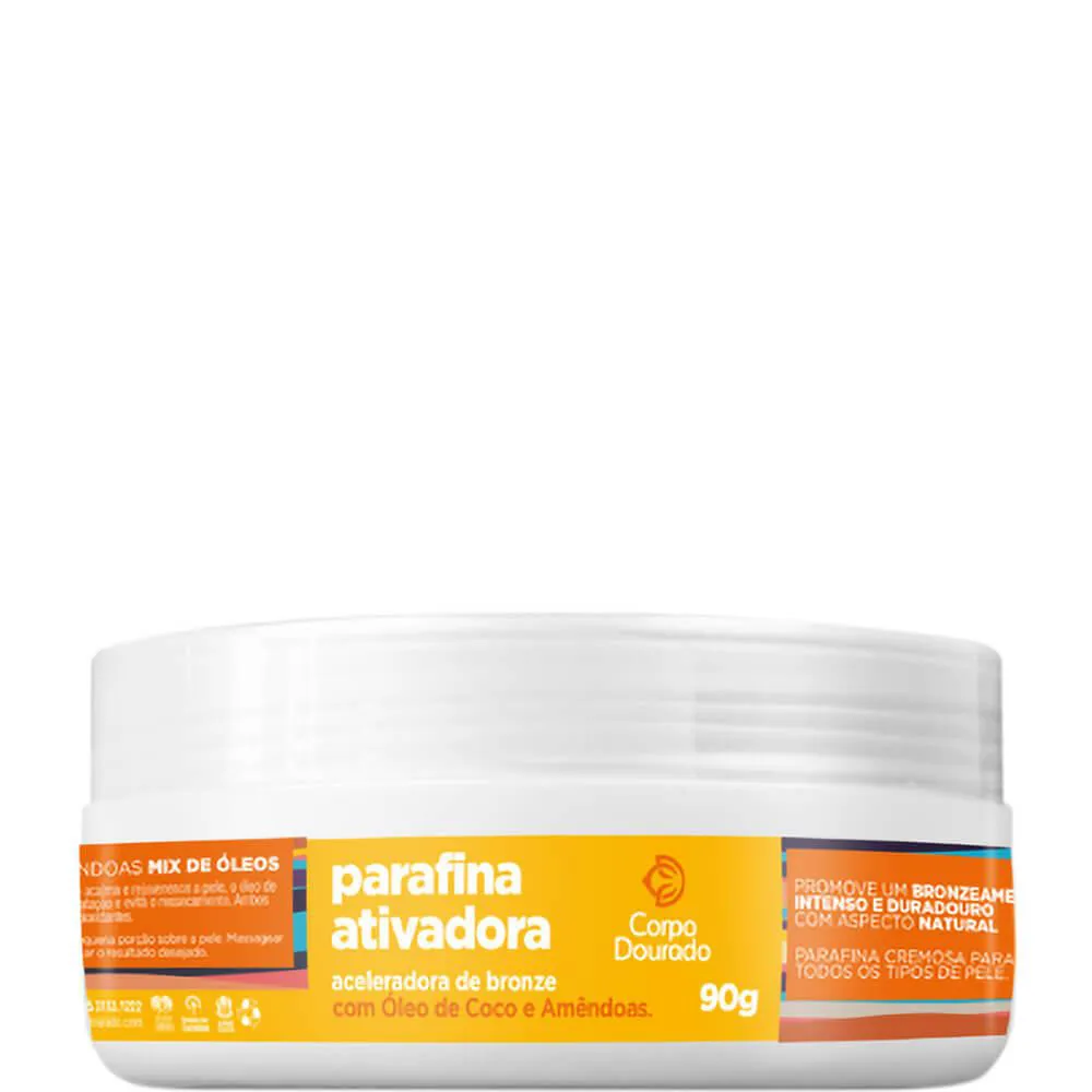 Corpo Dourado Clinic Mais - Parafina Ativadora Acelerador de Bronze Corporal 90g