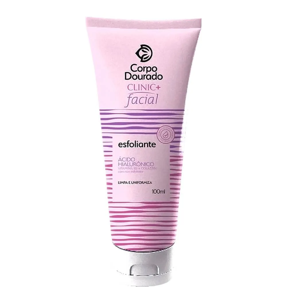 Corpo Dourado Clinic Mais - Esfoliante Facial com Ácido Hialurônico 100ml
