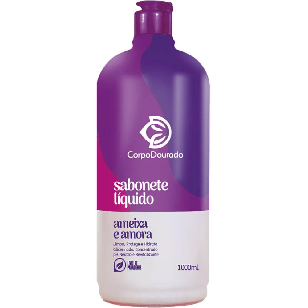 Corpo Dourado - Sabonete Líquido Corporal Amora e Ameixa 1L
