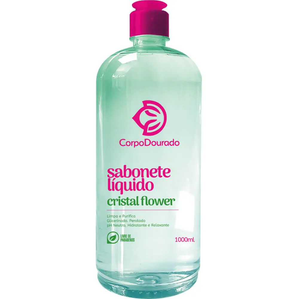 Corpo Dourado - Sabonete Líquido Corporal Cristal Flower 1L