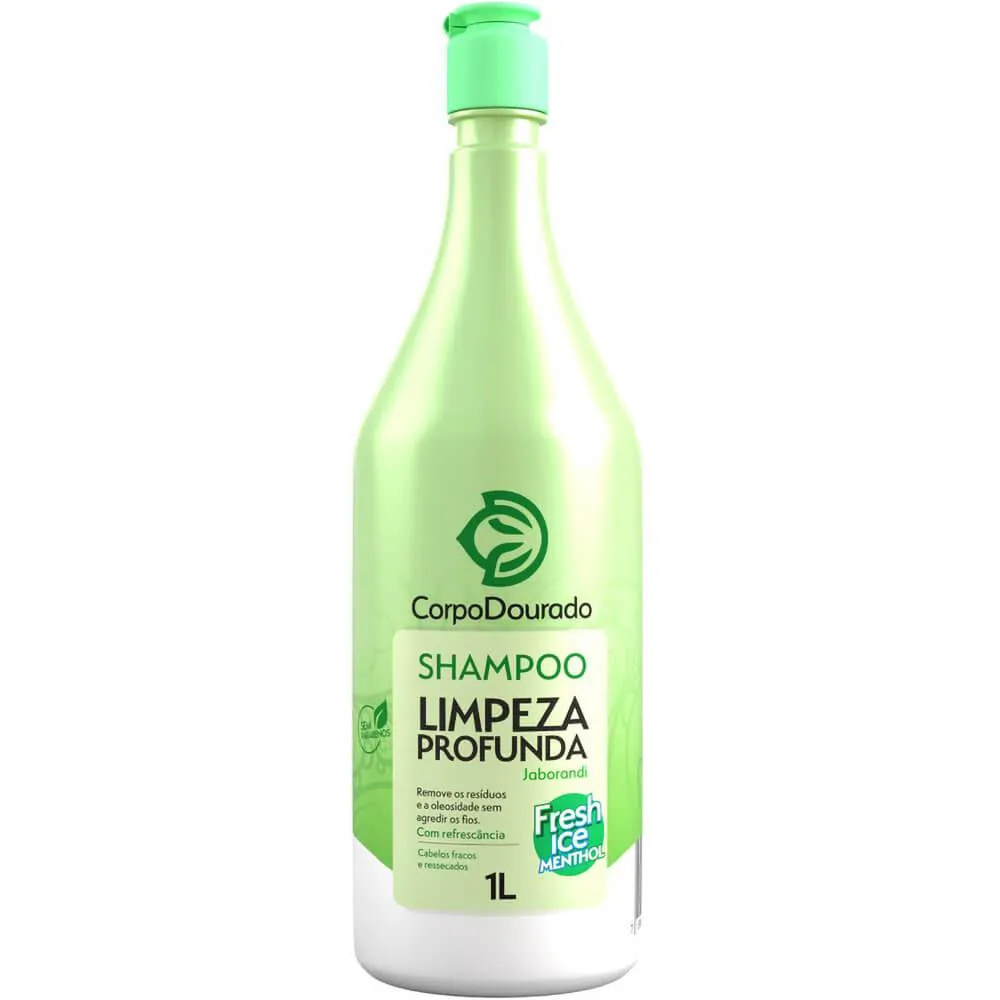 Shampoo Purificante Corpo Dourado Salão Limpeza Profunda Jaborandi 1L