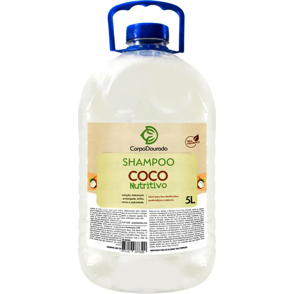 Shampoo Corpo Dourado Salão Hidratação 5L