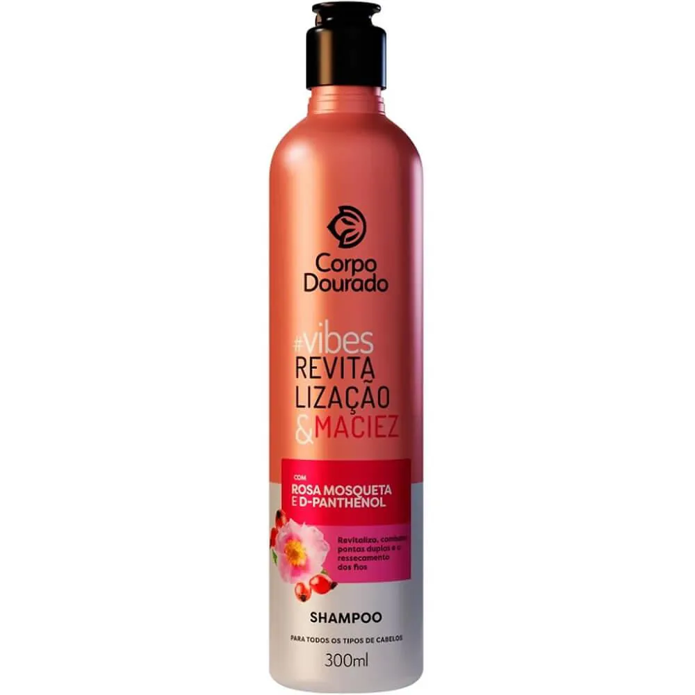 Shampoo Corpo Dourado Vibes Combate Pontas Duplas 300ml