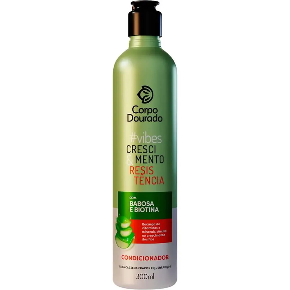 Corpo Dourado Vibes Crescimento - Condicionador Babosa e Biotina 300ml