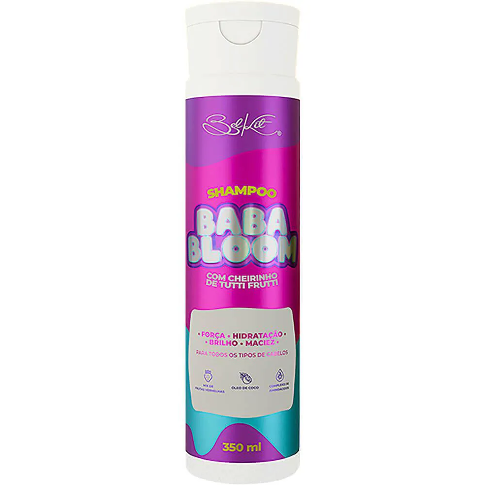 Shampoo Belkit BabaBloom Hidratação e Brilho Tutti Frutti 350ml