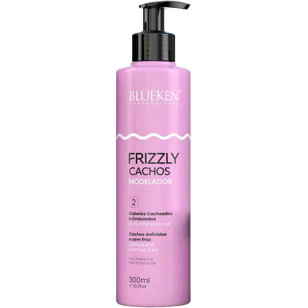 Blueken Frizzly Cachos - Modelador de Cachos Definição Antifrizz 300ml