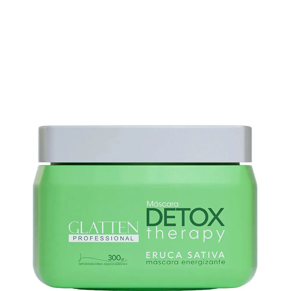 Glatten Detox Therapy - Máscara Energizante Aminoácidos Reparadores 300g