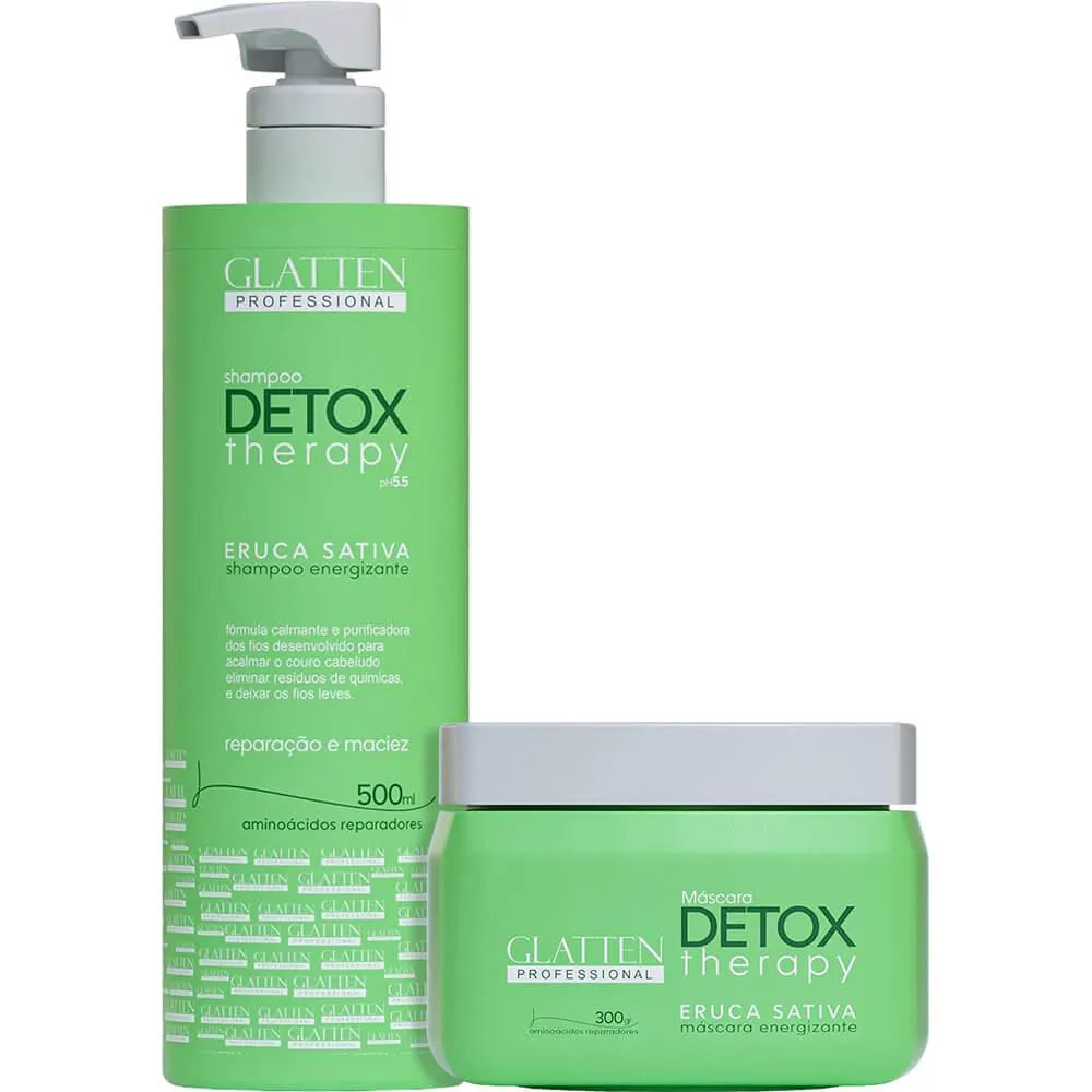 Glatten Detox Therapy - Kit Aminoácidos Reparadores Duo (2 Produtos)