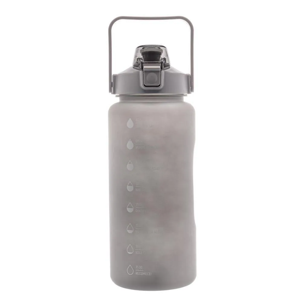 GARRAFA SQUEEZE EM POLICARBONATO CINZA 2L - LYOR
