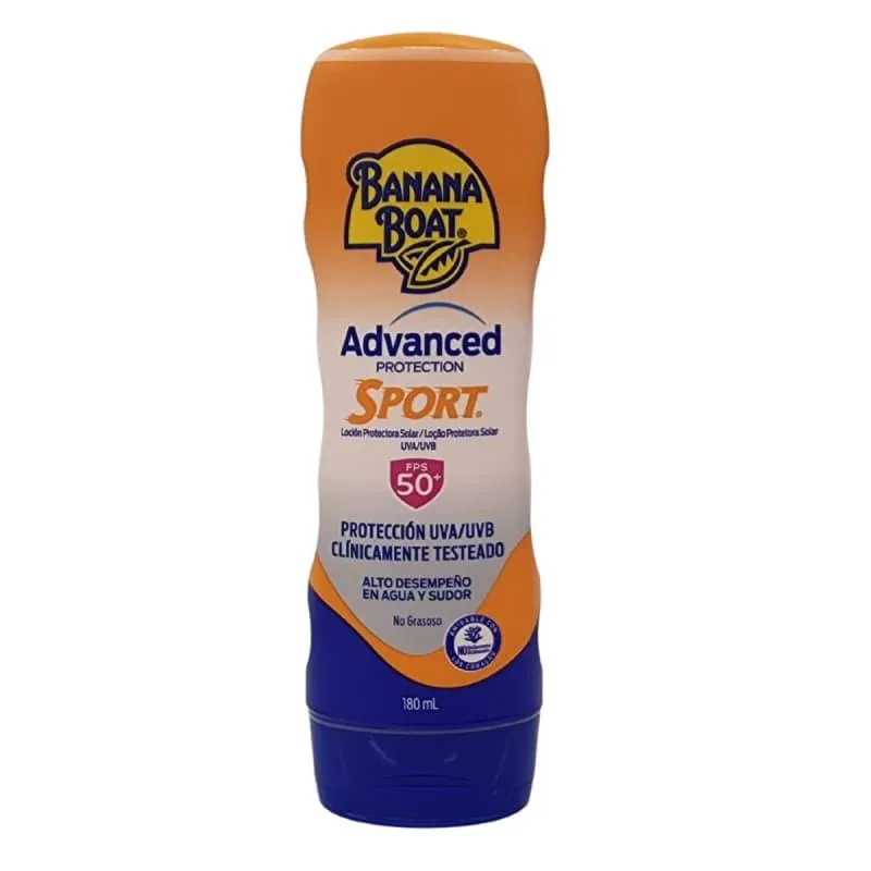 BANANA BOAT ADVANCED PROTECTION SPORT PROTETOR SOLAR FPS 50 180ML