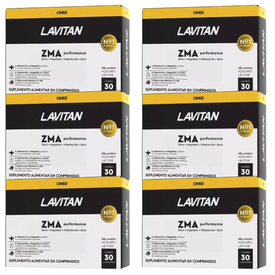 LAVITAN ZMA PERFORMANCE KIT 6 CAIXAS 30 CP CIMED