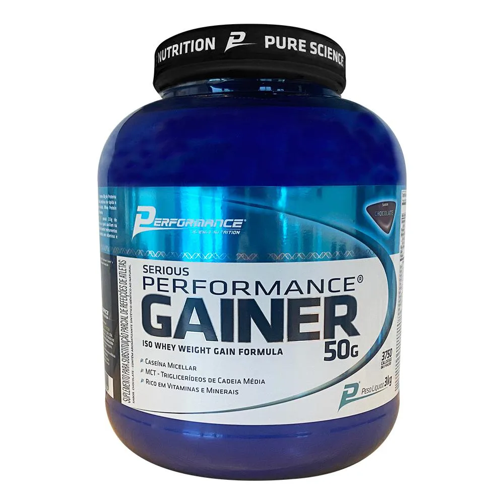 HIPERCALóRICO SERIOUS PERFORMANCE GAINER 3KG - PERFORMANCE NUTRITION Morango