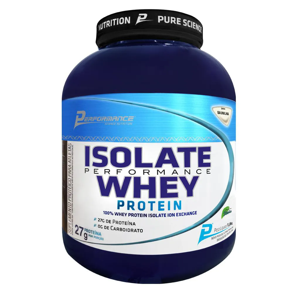 WHEY PROTEIN ISOLADO 1,8KG - PERFORMANCE NUTRITION Baunilha