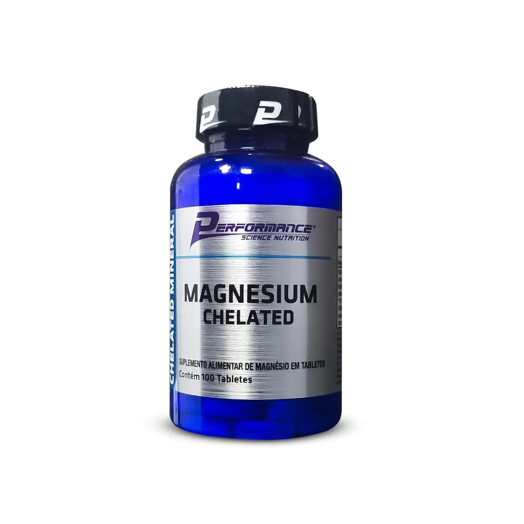 MAGNéSIO QUELATO EM TABLETES - PERFORMANCE NUTRITION 100 Tabs