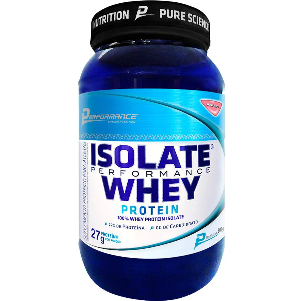 WHEY PROTEIN ISOLADO 909G - PERFORMANCE NUTRITION SEM Sabor