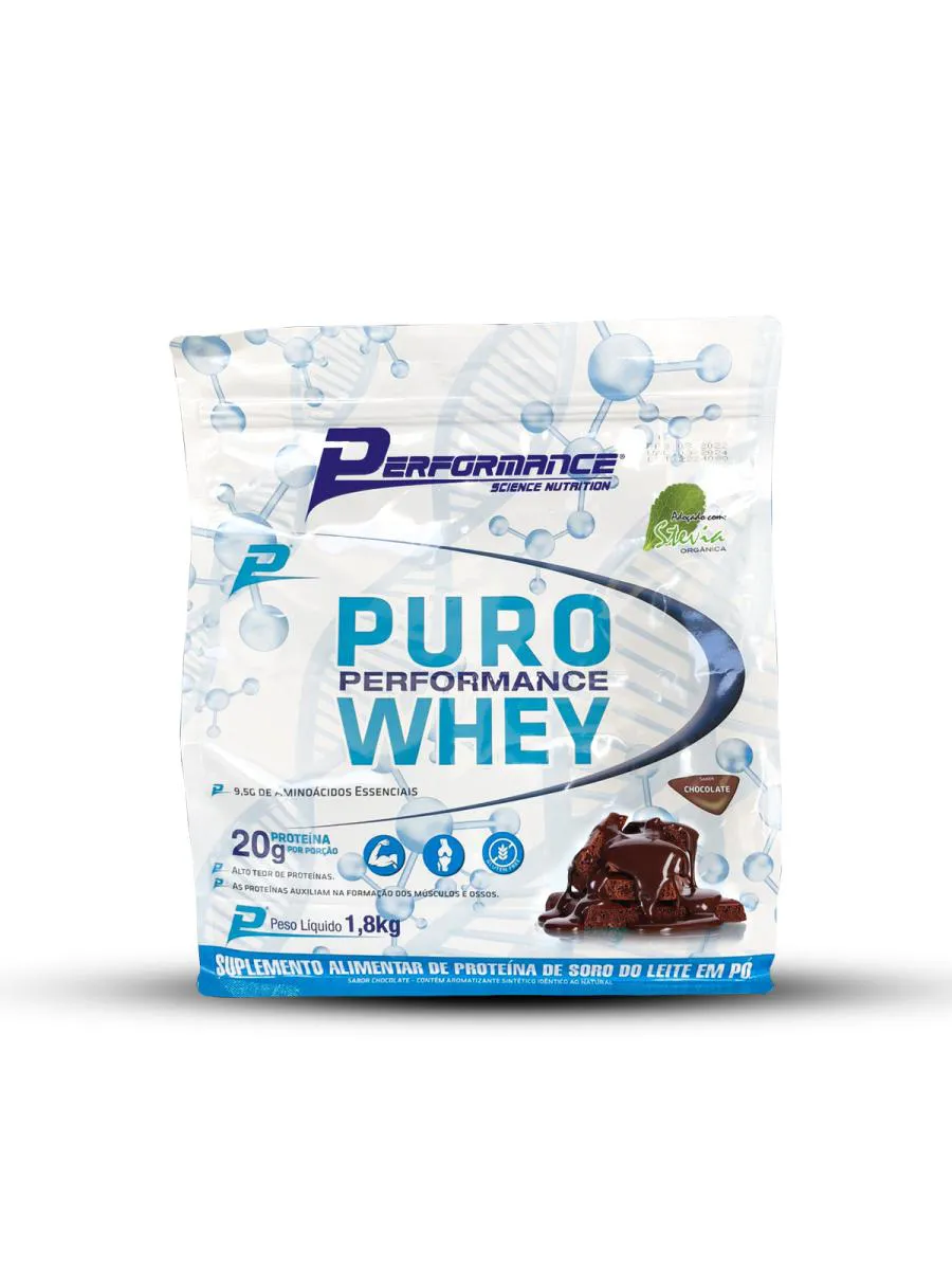 WHEY PROTEIN CONCENTRADO PURO WHEY 1,8KG - PERFORMANCE NUTRITION Baunilha