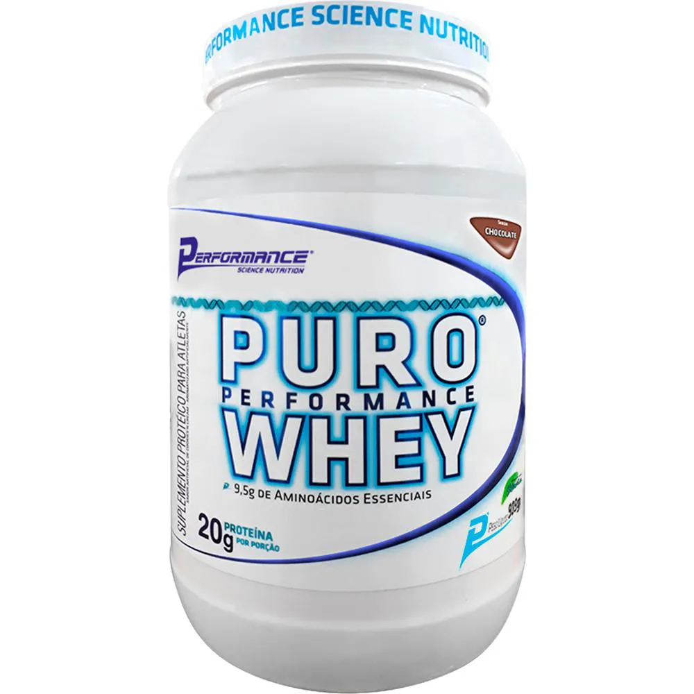 WHEY PROTEIN CONCENTRADO PURO WHEY 909G - PERFORMANCE NUTRITION Baunilha