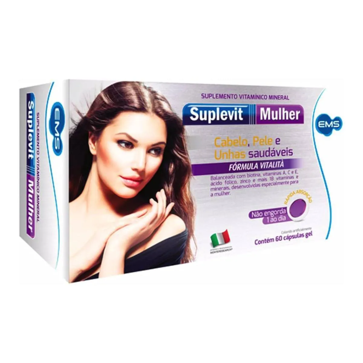 SUPLEMENTO SUPLEVIT MULHER VITALIDADE FEMININA C60  – EMS