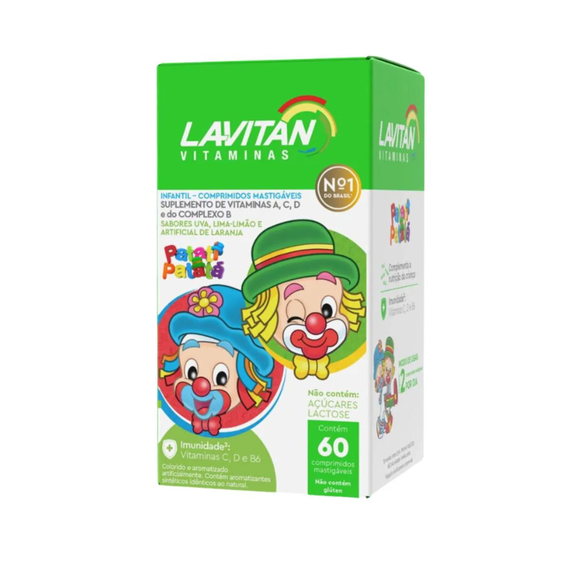 SUPLEMENTO LAVITAN KIDS PATATI PATATá COMP MASTIGáVEIS CIMED