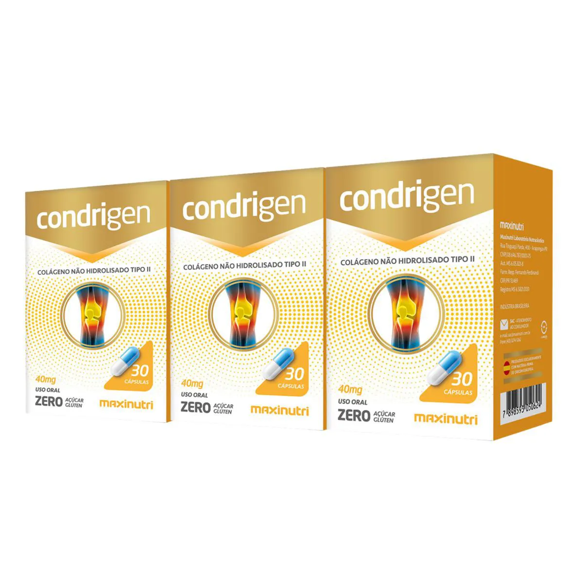 SUPLEMENTO CONDRIGEN COLáGENO NãO HIDROLISADO - MAXINUTRI