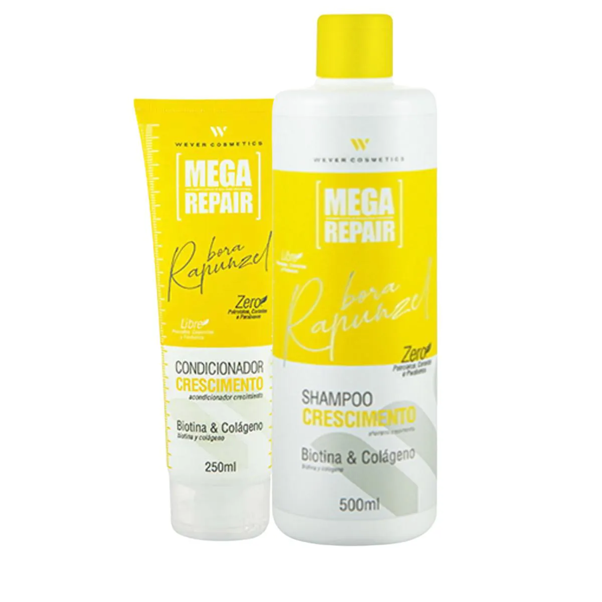 KIT SHAMPOO E CONDICIONADOR BORA RAPUNZEL - WEVER COSMéTICS