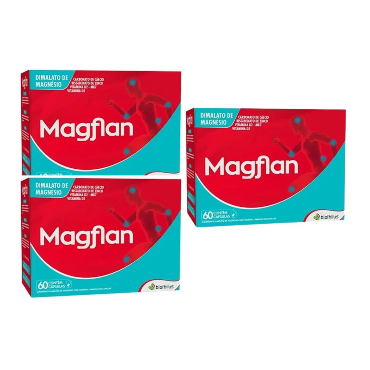 KIT C3 SUPLEMENTO MAGFLAN MAGNéSIO E COLáGENO - BIOFHITUS
