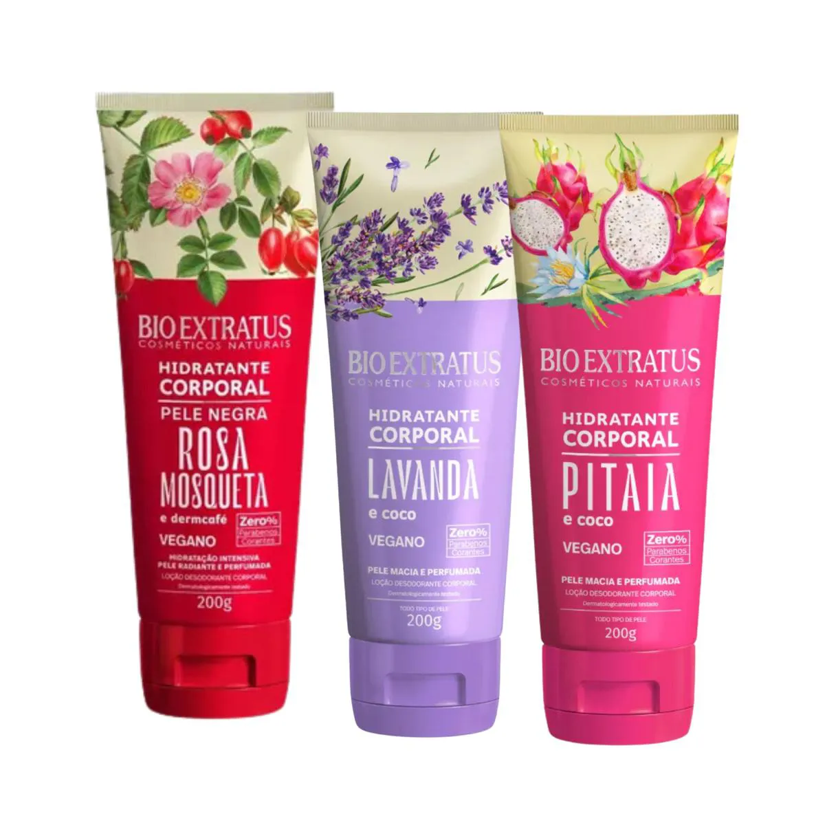 KIT C3 HIDRATANTE LAVANDA ROSA MOSQUETA COCO - BIO EXTRATUS