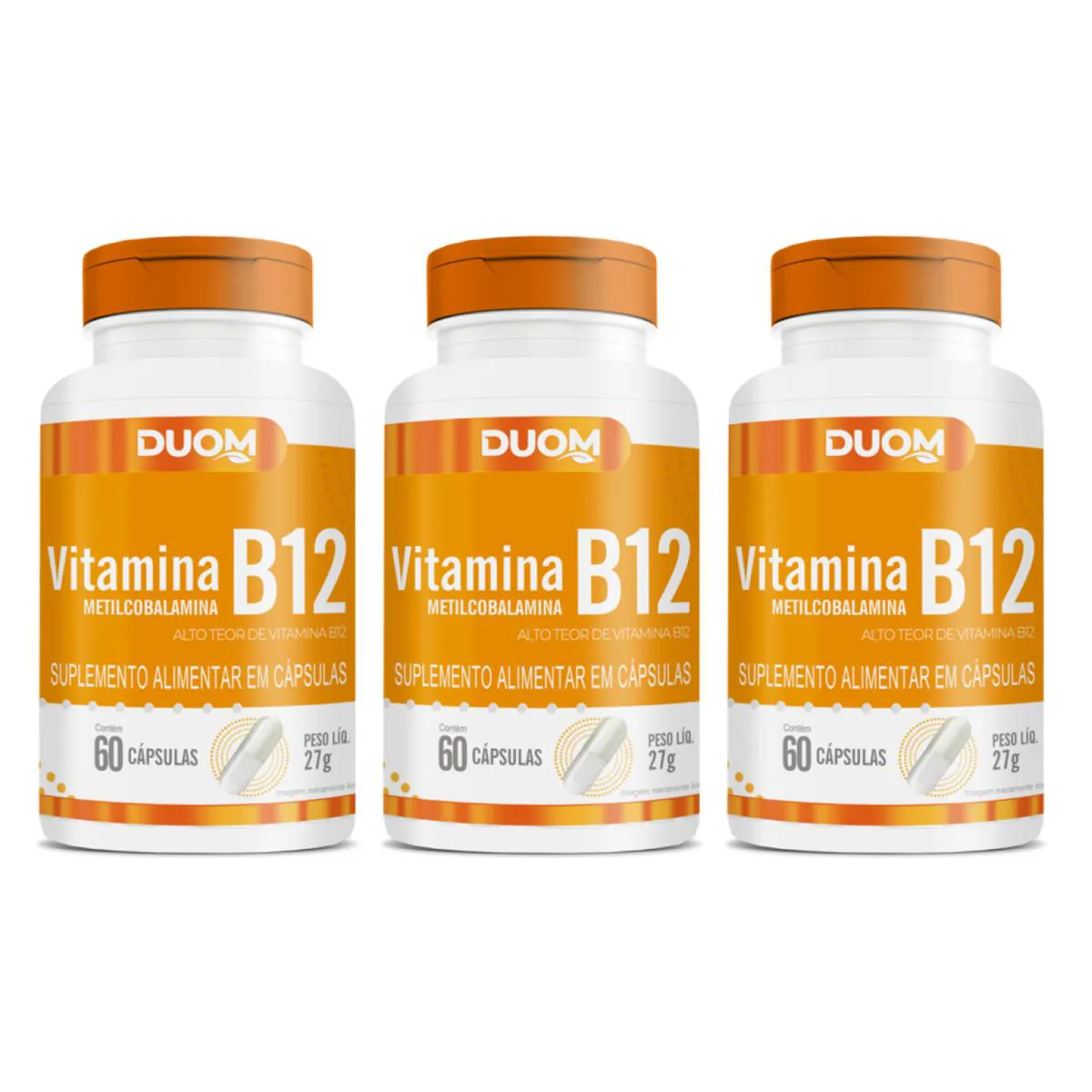 KIT C3 FORçA VITALIDADE VITAMINA B12 METILCOBALAMINA - DUOM