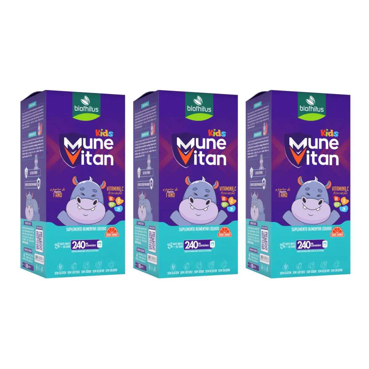 KIT C3 MUNEVITAN SUPLEMENTO LíQUIDO KIDS - BIOFHITUS
