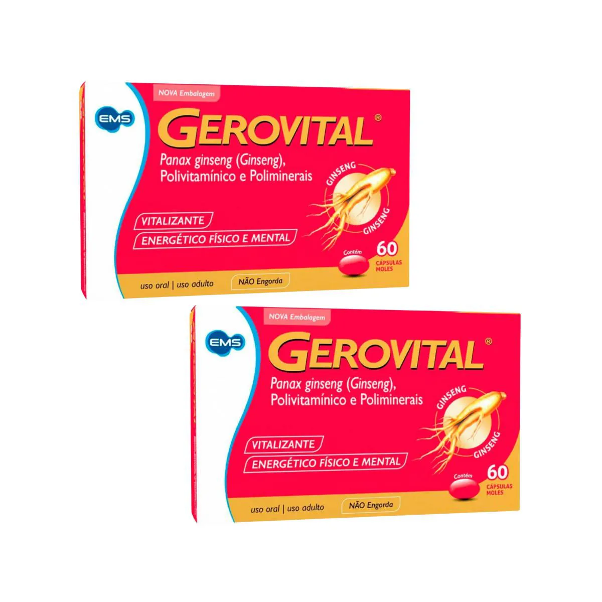 KIT C2 SUPLEMENTO GEROVITAL VITALIZANTE - EMS