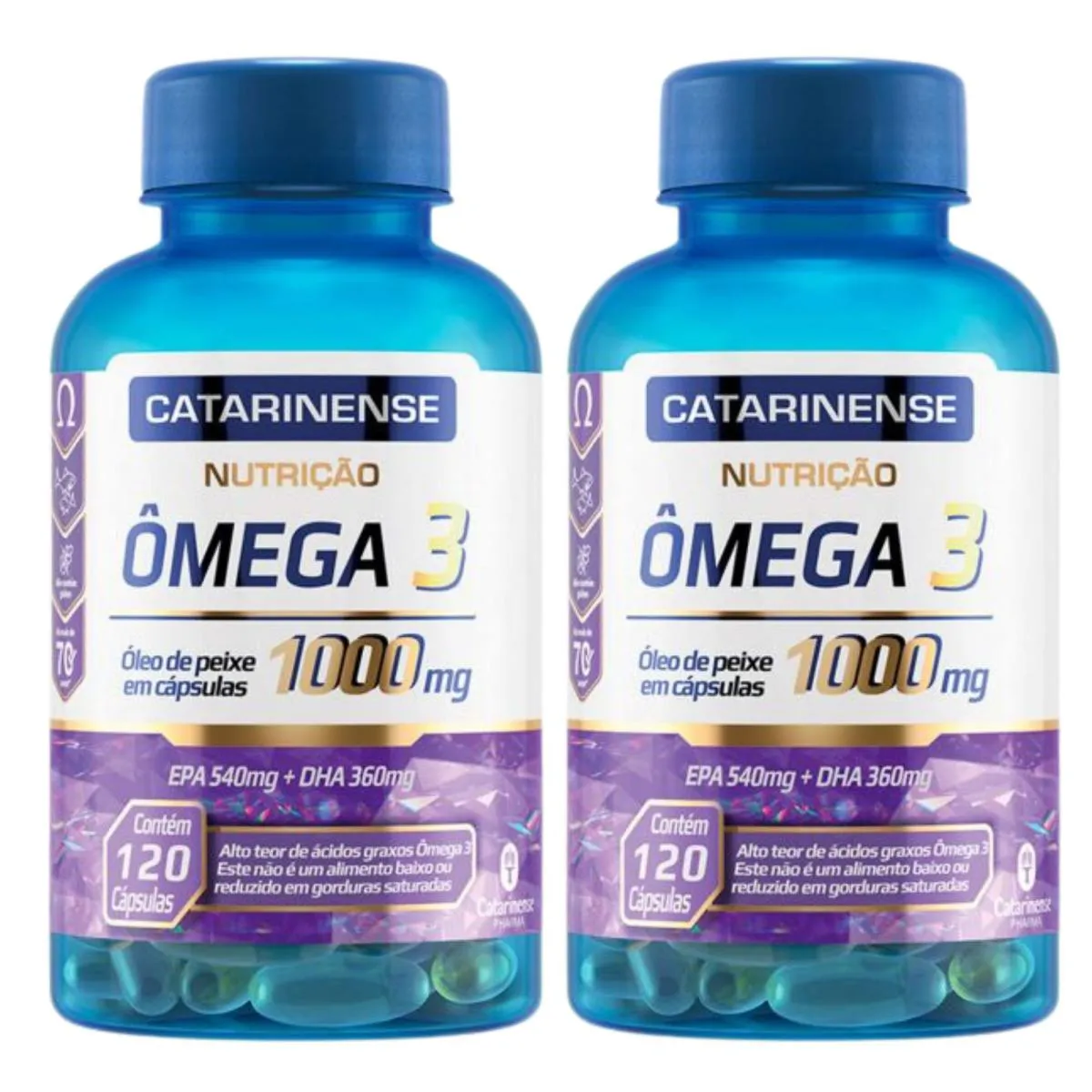 KIT C2 ÔMEGA 3 SUPLEMENTO MENTE SAUDáVEL - CATARINENSE