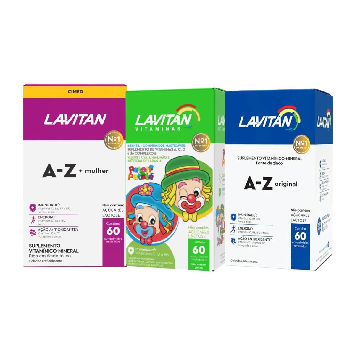 KIT C3 SUPLEMENTO FAMíLIA SAUDAVéL LAVITAN - CIMED